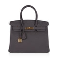 Birkin 30 Bag Etain Gray Coveted Gold Hardware Togo