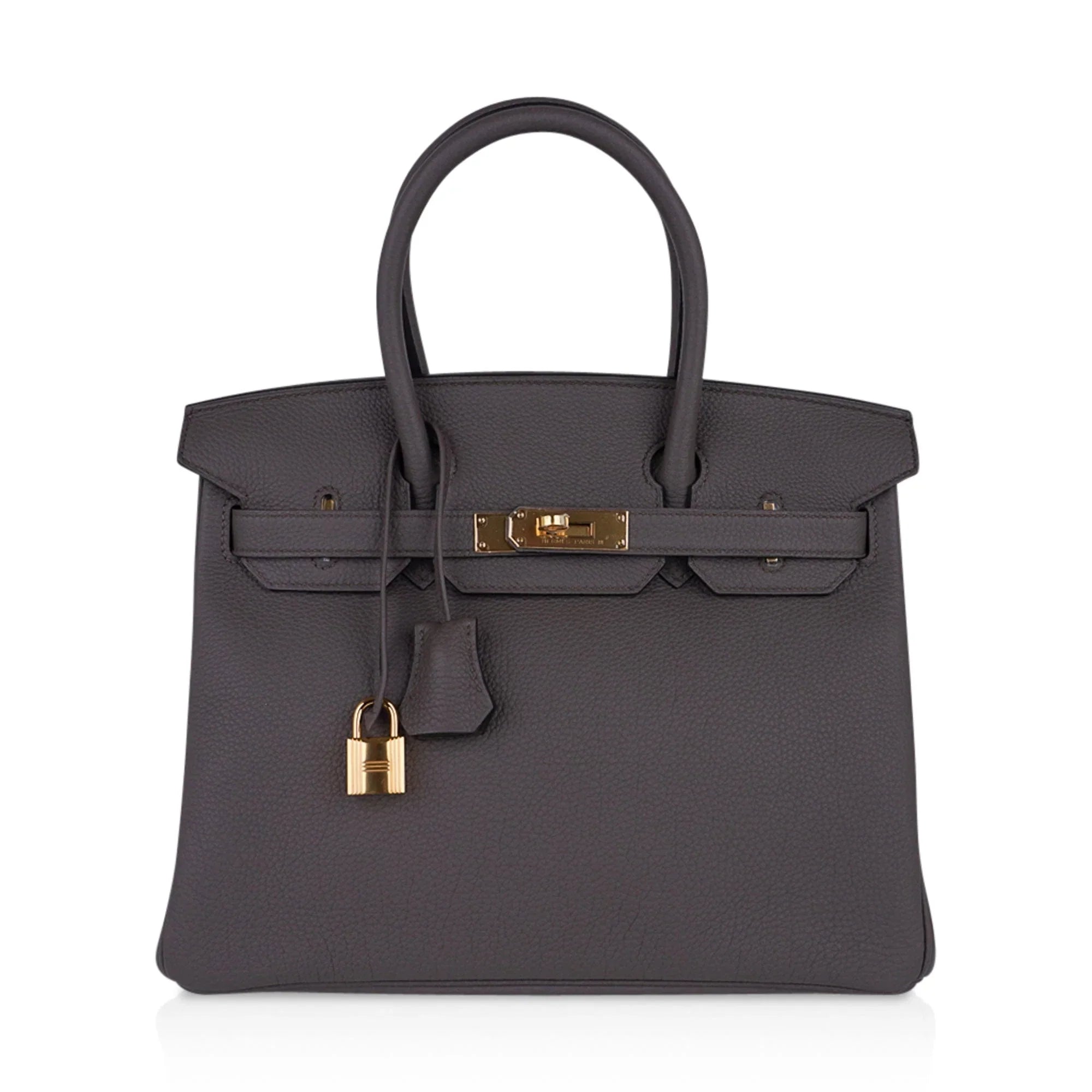 Birkin 30 Bag Etain Gray Coveted Gold Hardware Togo