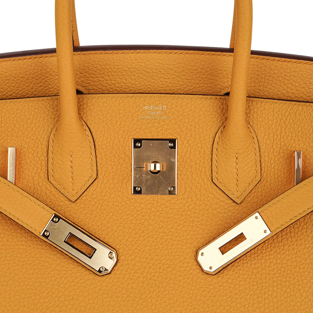 Birkin 30 Bag Jaune Ambre Gold Hardware Togo Leather