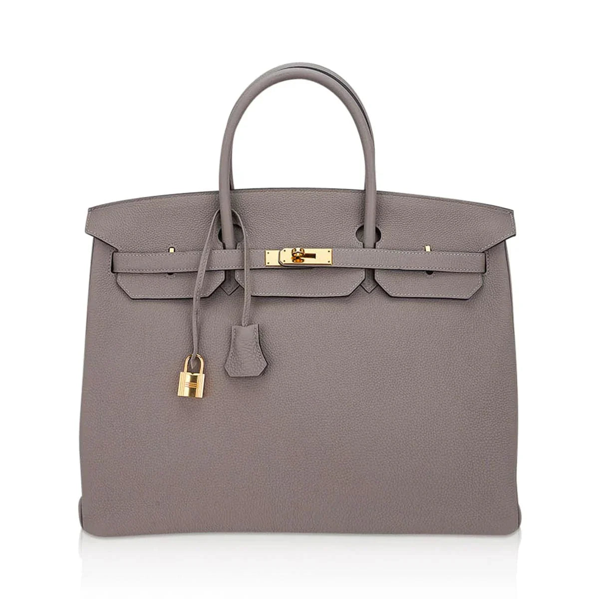 Birkin 40 Gris Asphalte Bag Gold Hardware Togo Leather