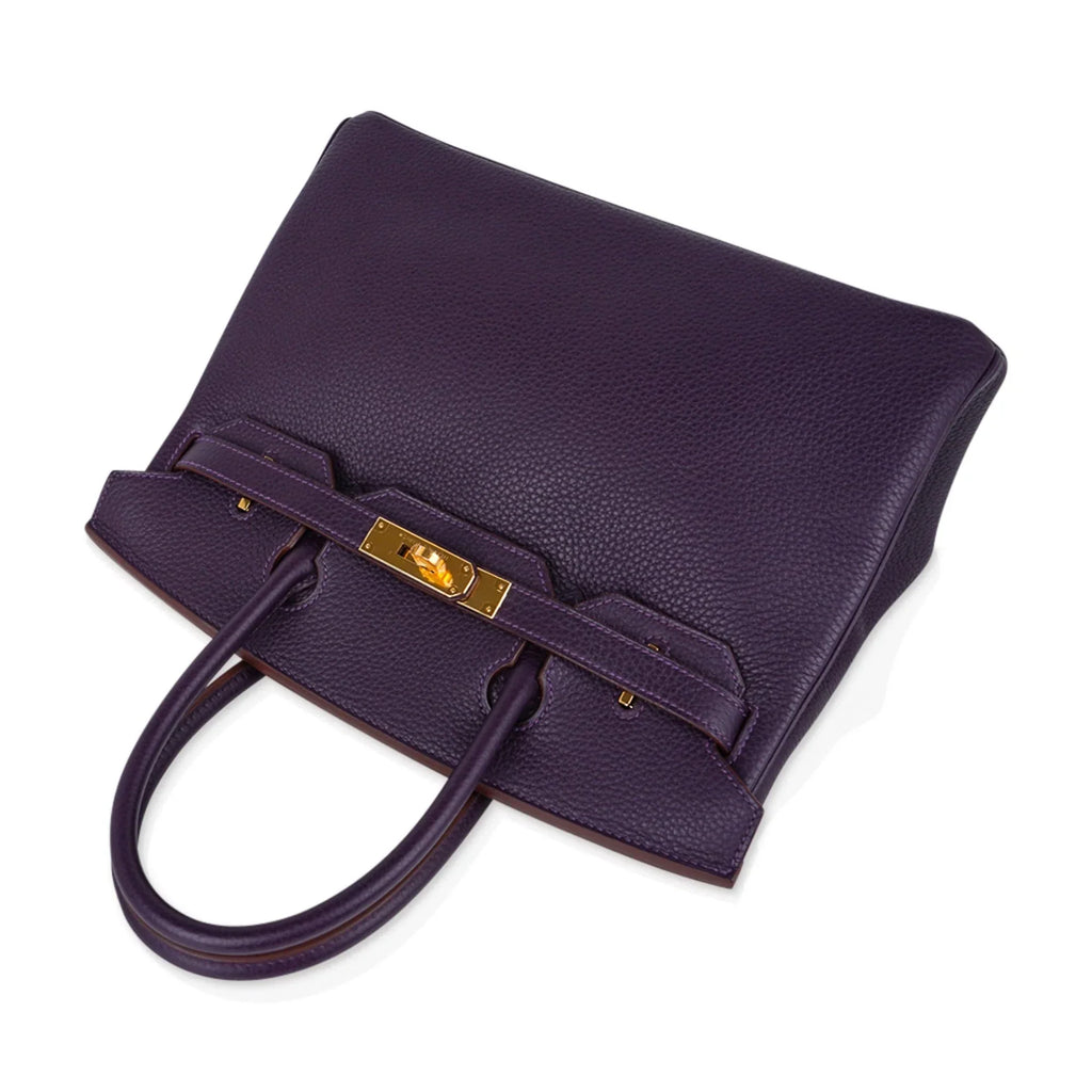 Birkin 30 Bag Raisin Rich Original Colour Gold Hardware Togo Leather