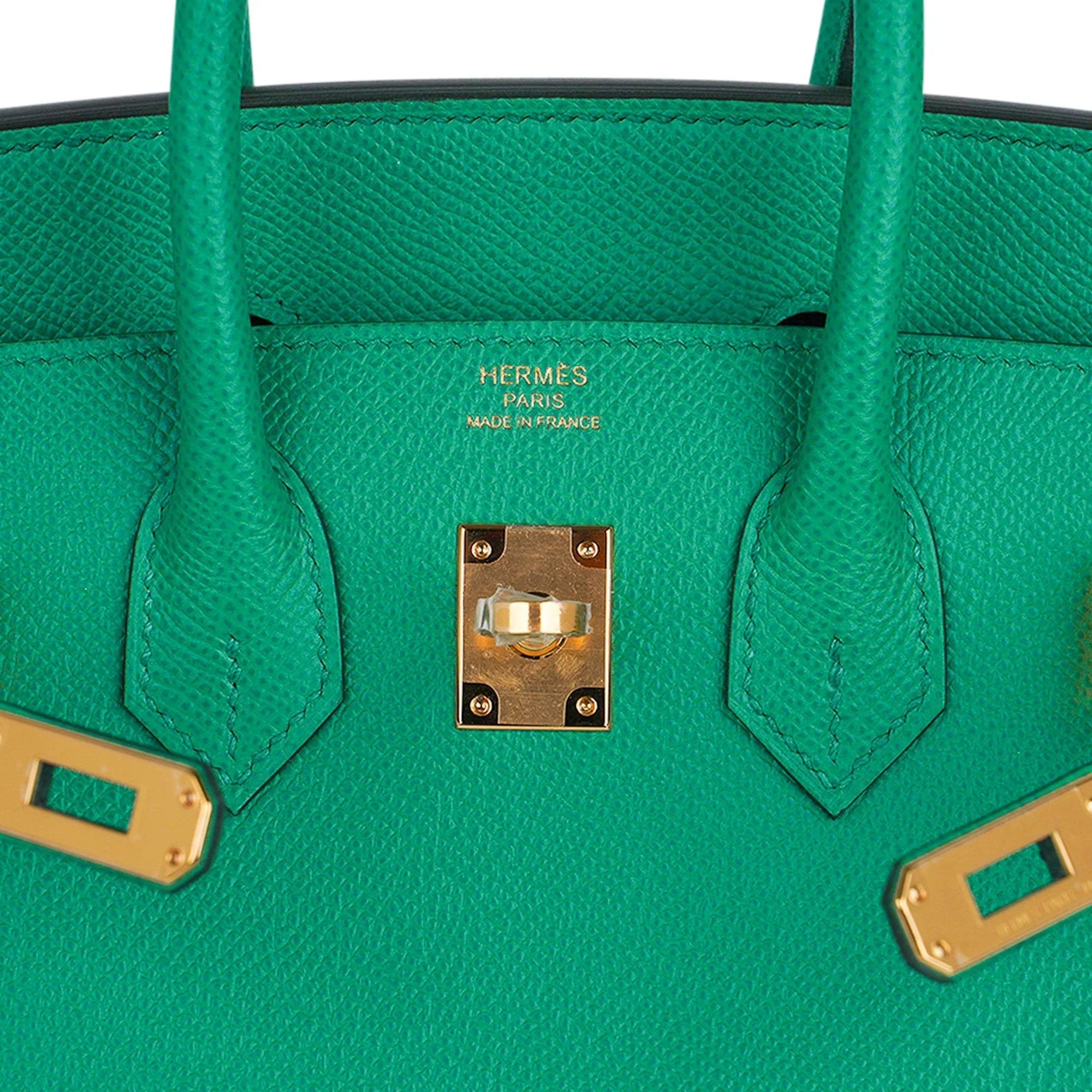 Birkin Sellier 25 Bag Vert Jade Epsom Leather with Gold Hardware