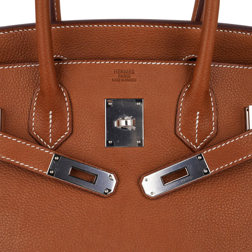 Birkin 30 Bag Barenia Faubourg Palladium Hardware