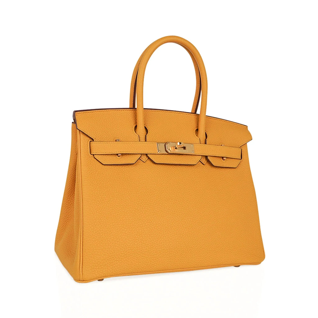Birkin 30 Bag Jaune Ambre Gold Hardware Togo Leather