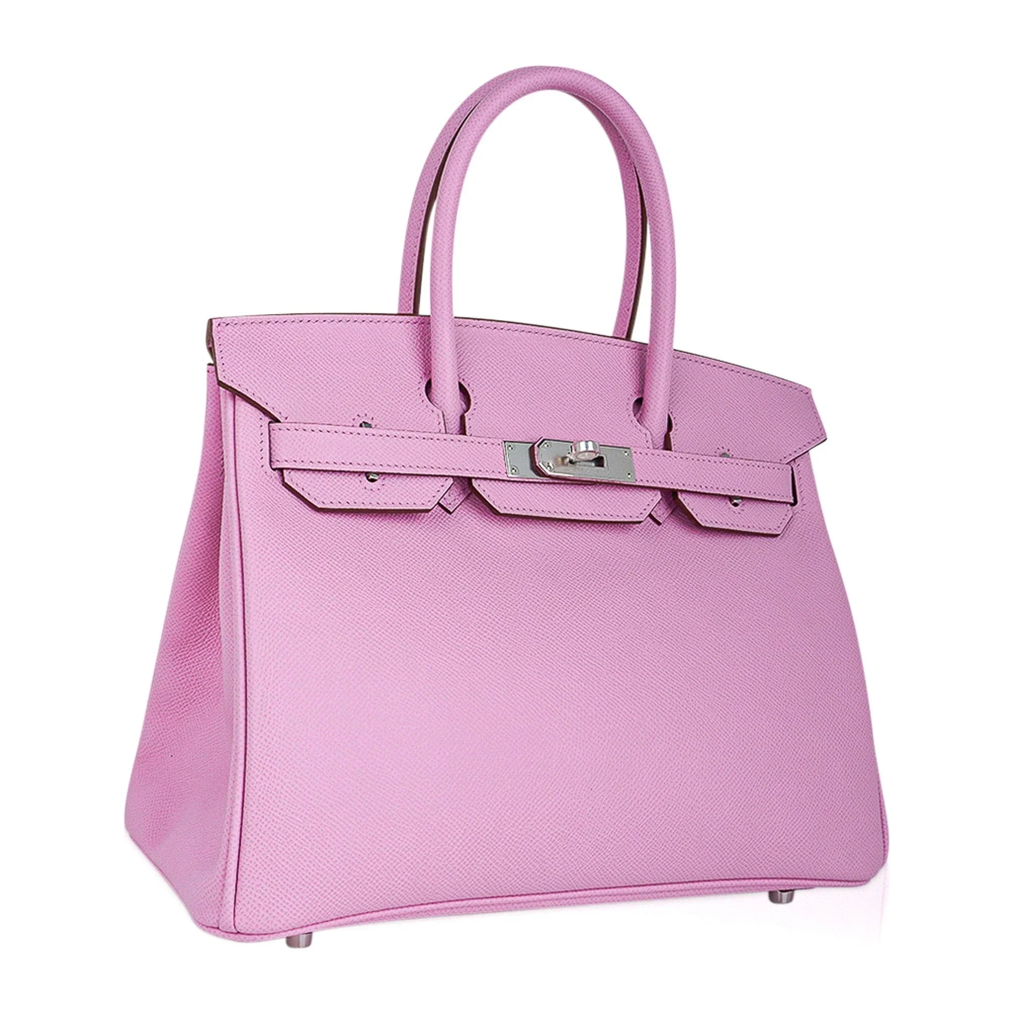 Birkin 30 Bag Mauve Sylvestre Epsom Leather with Palladium Hardware