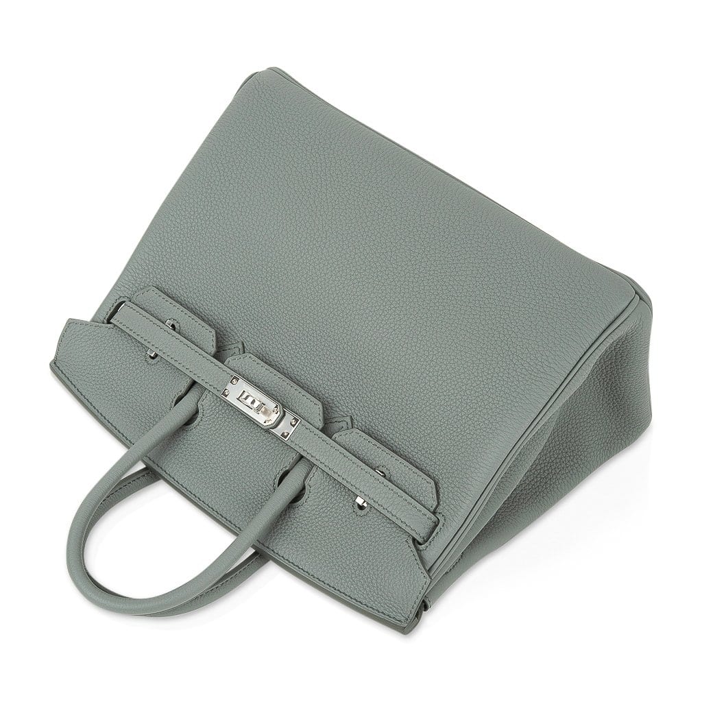 Birkin 25 Bag Vert Amande Togo Palladium Hardware