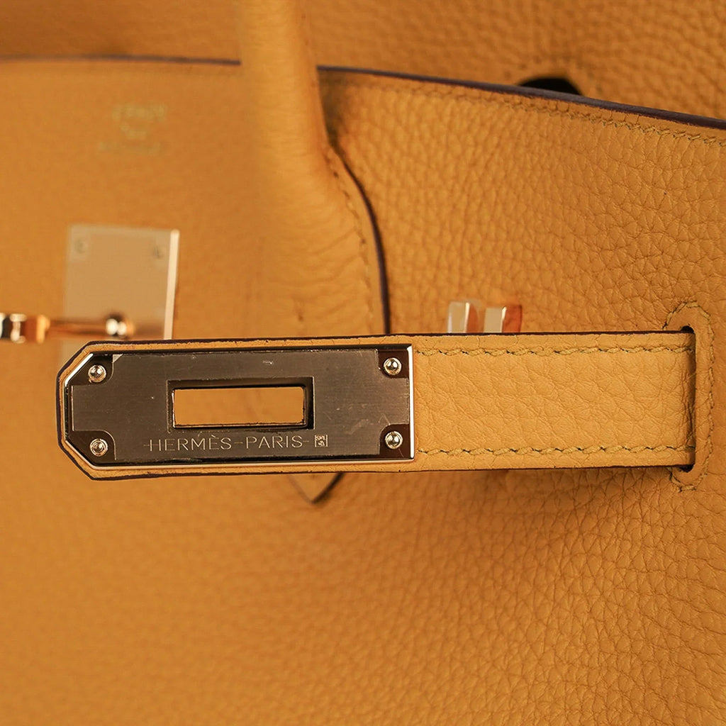 Birkin 30 Bag Jaune Ambre Gold Hardware Togo Leather