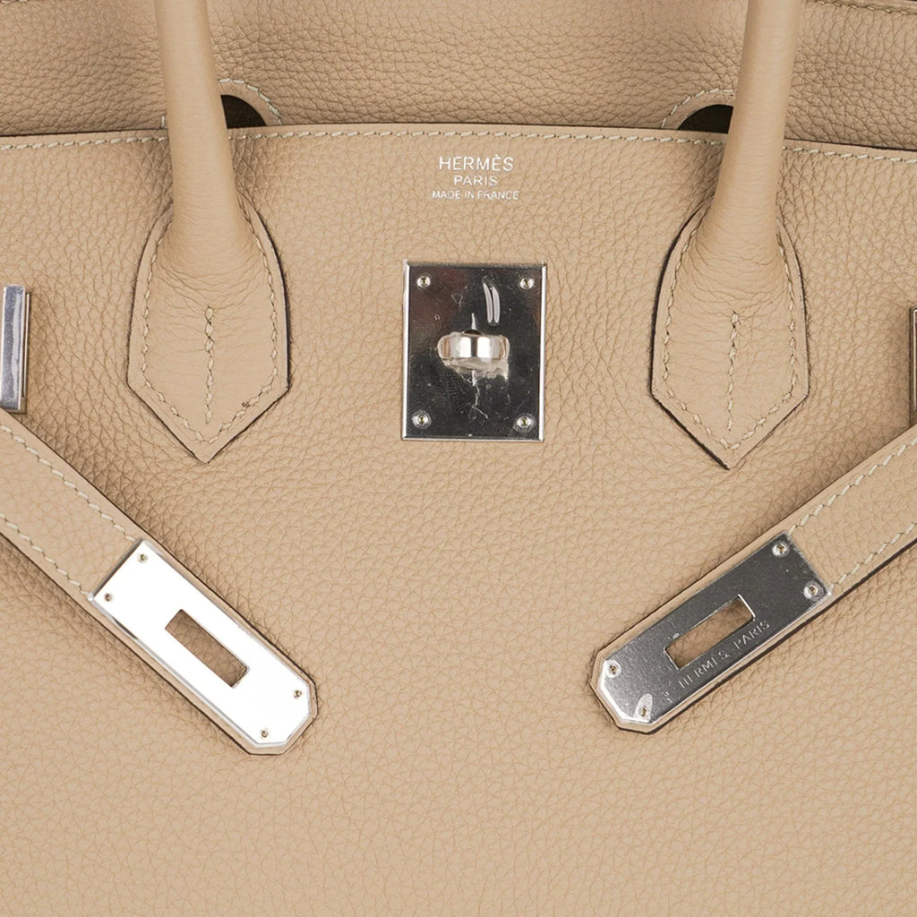 Birkin 30 Bag Trench Neutral Perfection Palladium Hardware