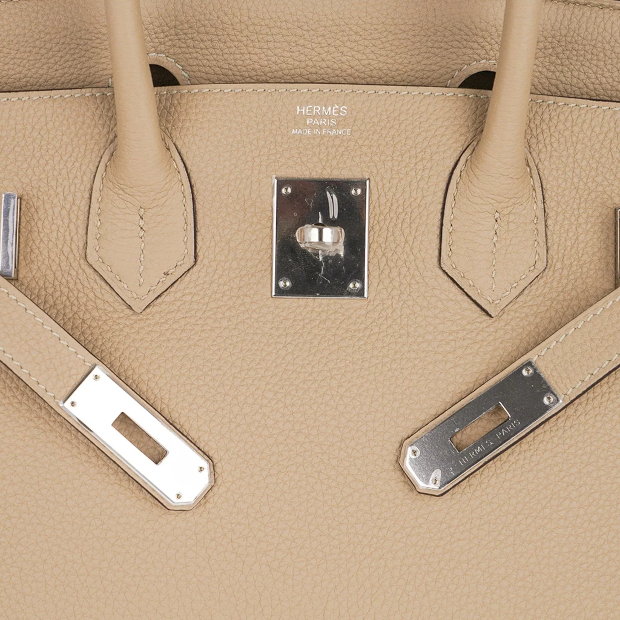 Birkin 30 Bag Trench Neutral Perfection Palladium Hardware