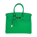 Birkin 35 Bag Bamboo Togo Leather with Gold Hardware