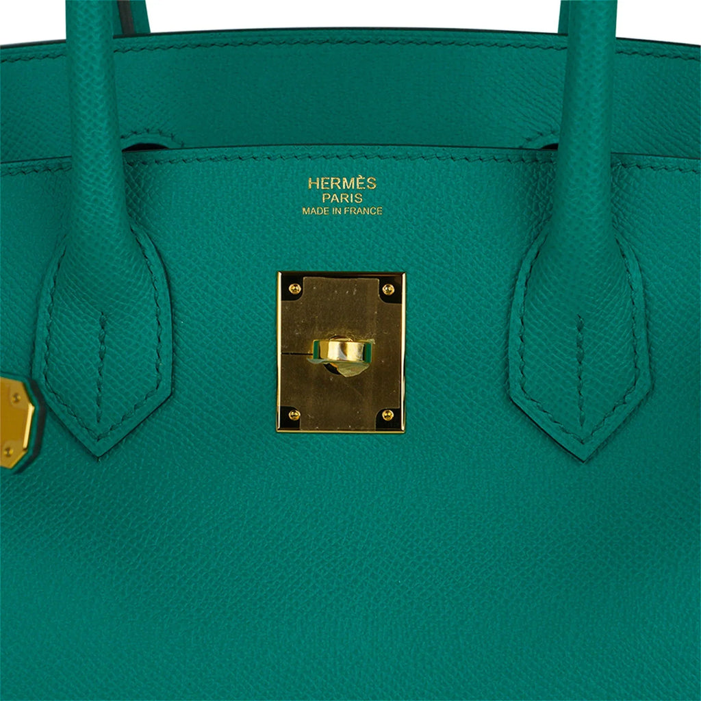 Birkin 30 Bag Vert Jade Epsom Leather with Gold Hardware