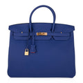 Birkin HSS 40 Bag Electric Blue / Rose Jaipur Brushed Gold Hardware