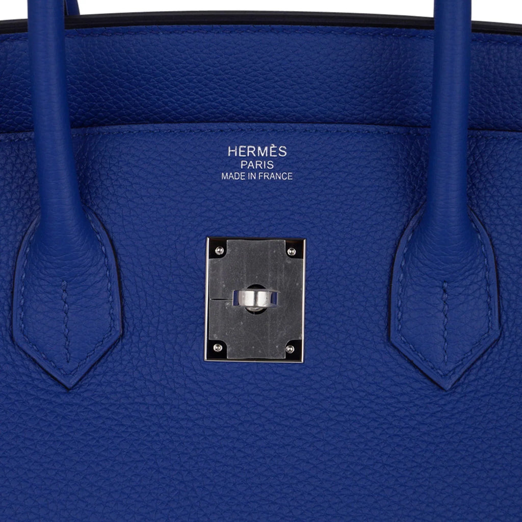 Birkin 35 Bag Blue de France Togo Leather with Palladium Hardware