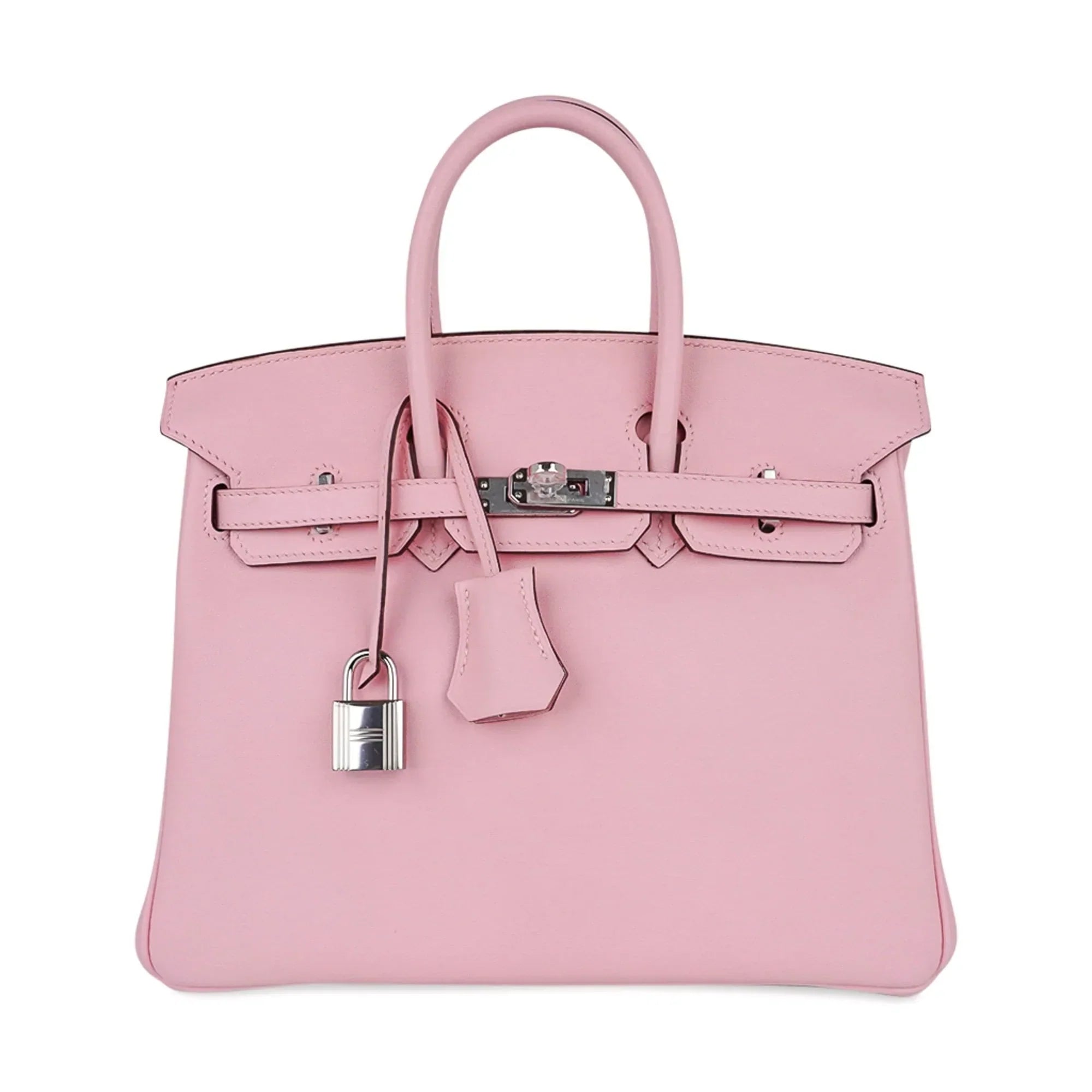 Birkin 25 Bag Rose Sakura Palladium Hardware Rare