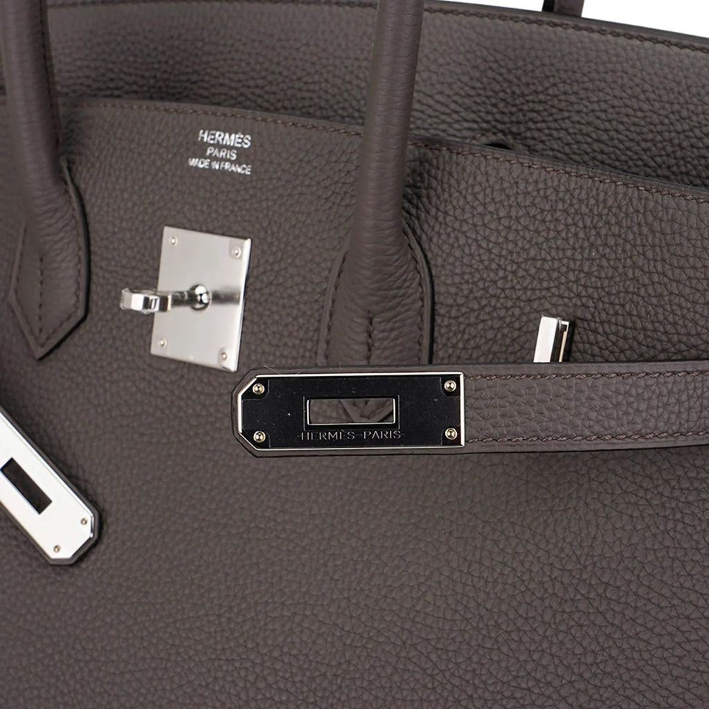 Birkin 35 Bag Etain Togo Leather with Palladium Hardware