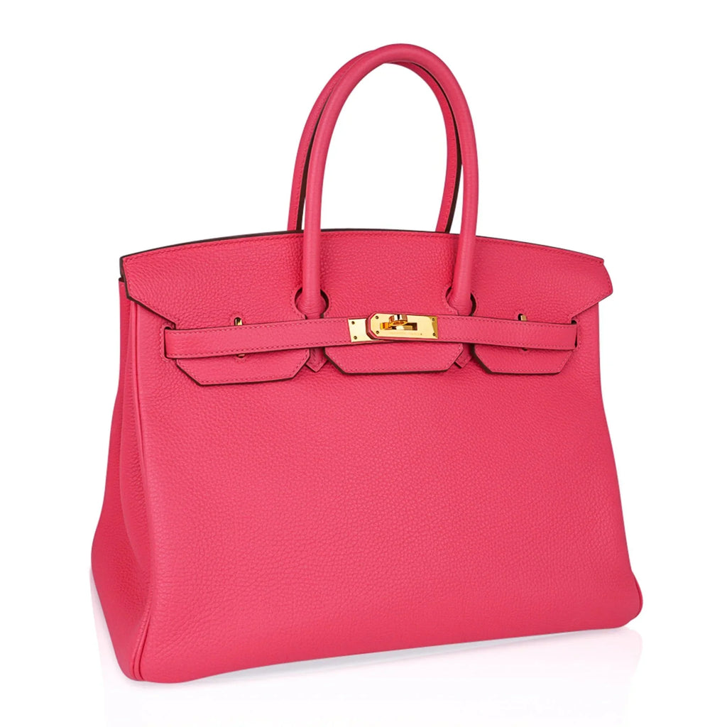 Birkin 35 Bag Rose Lipstick Pink Togo Gold Hardware