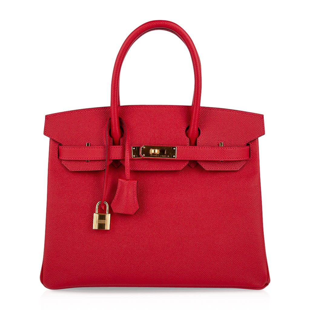 Birkin 30 Bag Rouge Casaque Gold Hardware Epsom Leather