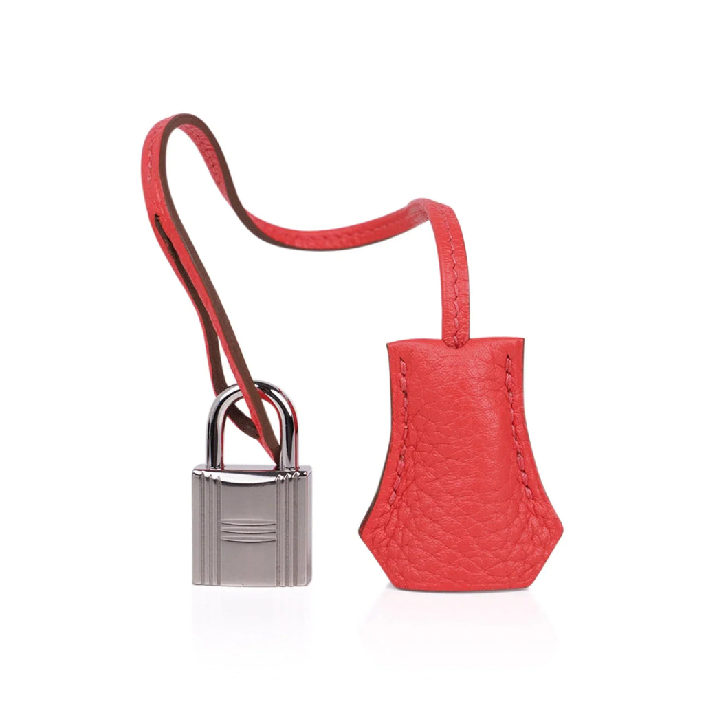Birkin 35 Bag Rose Jaipur Clemence Leather with Palladium Hardware