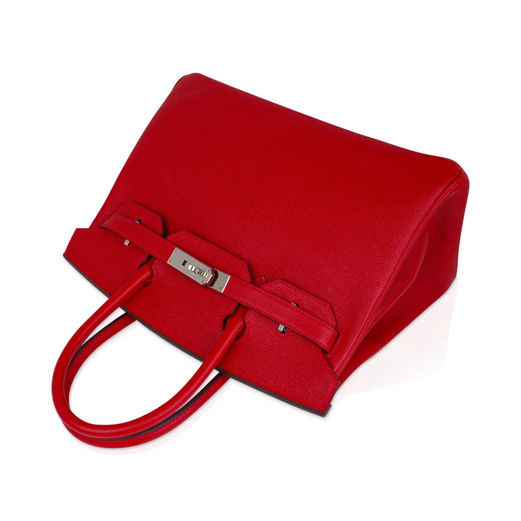 Birkin 30 Bag Rouge Casaque Epsom Leather with Palladium Hardware