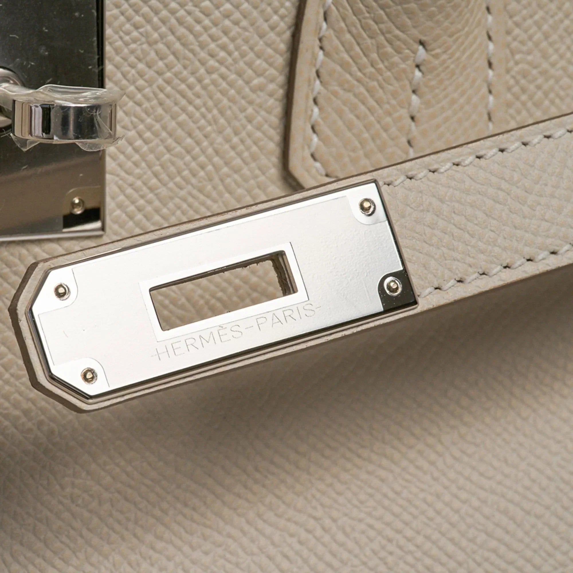 Birkin 35 Bag Craie Epsom Palladium Hardware