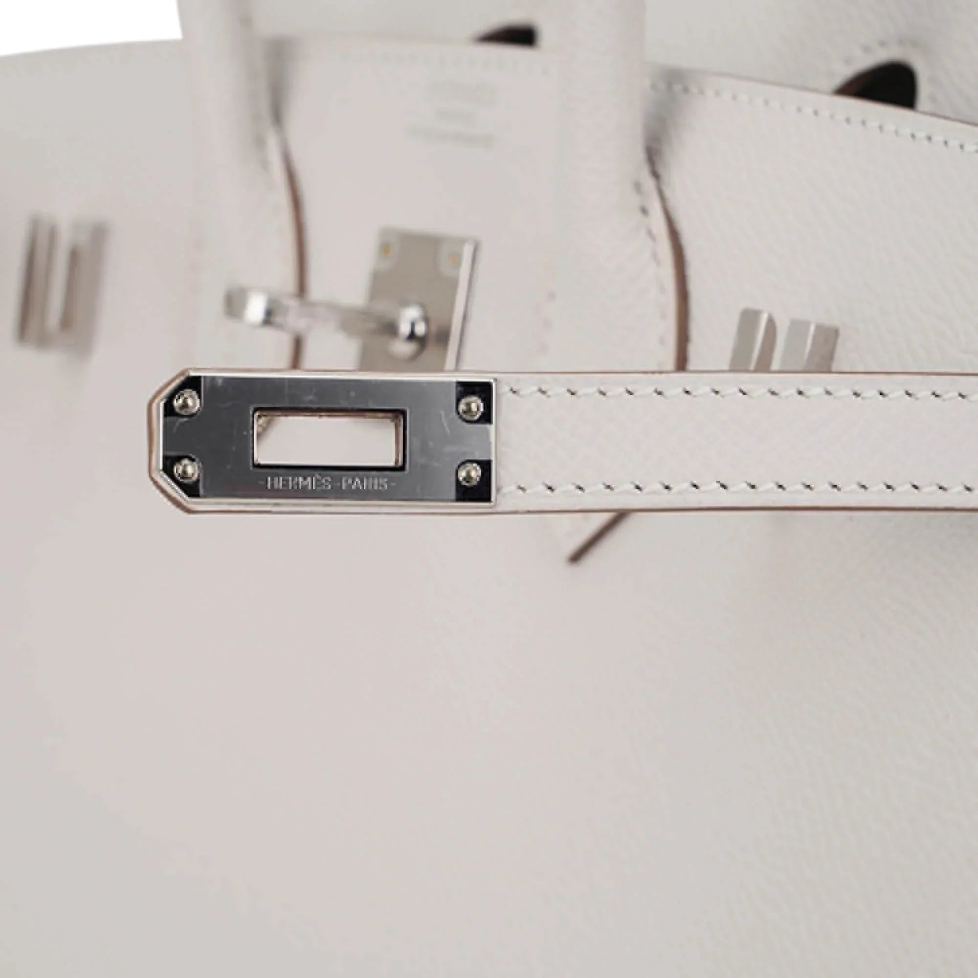 Birkin Sellier 25 Bag Gris Pale Epsom Leather with Palladium Hardware