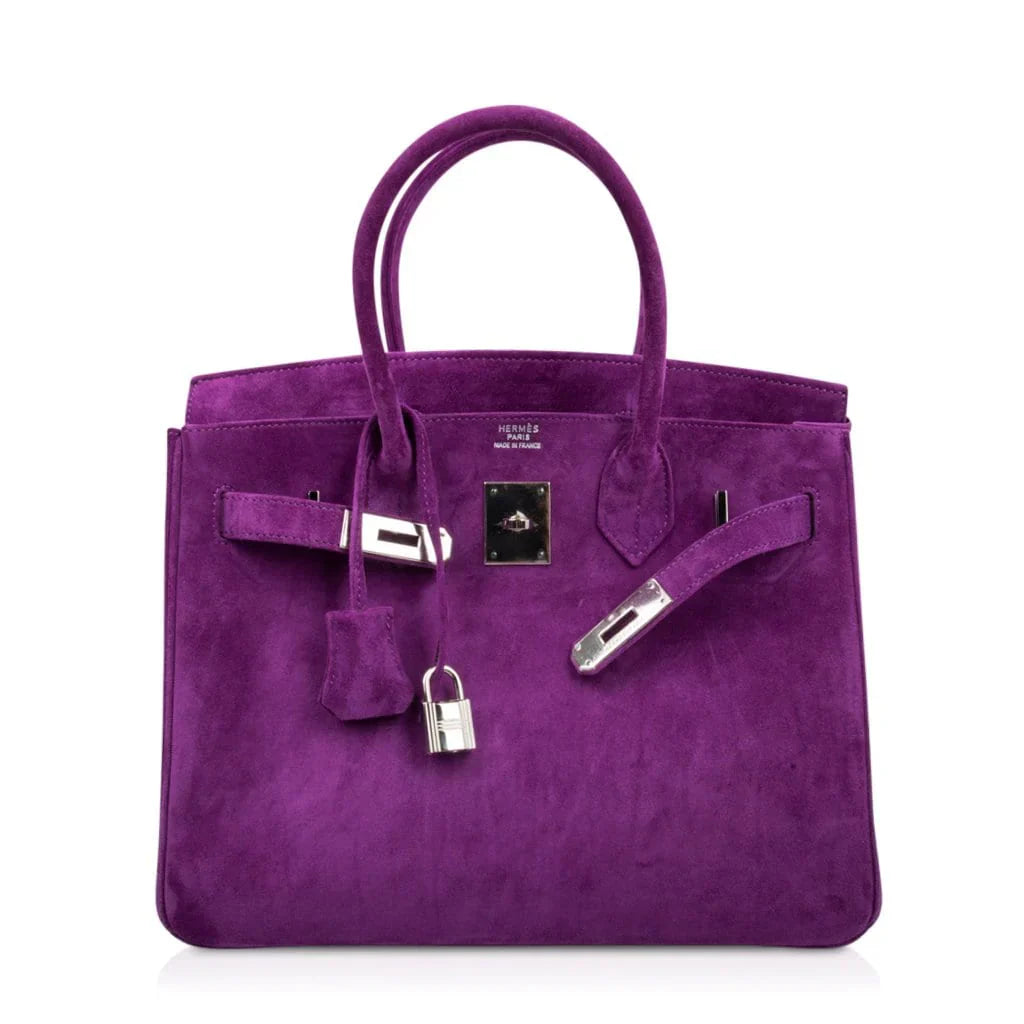 Birkin 30 Bag Rare Doblis Violet Palladium Hardware