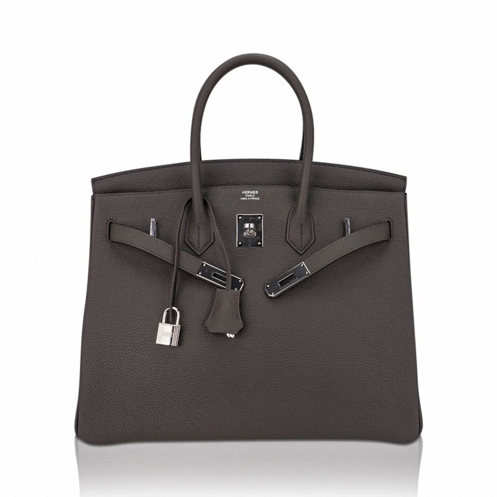 Birkin 35 Bag Etain Togo Leather with Palladium Hardware