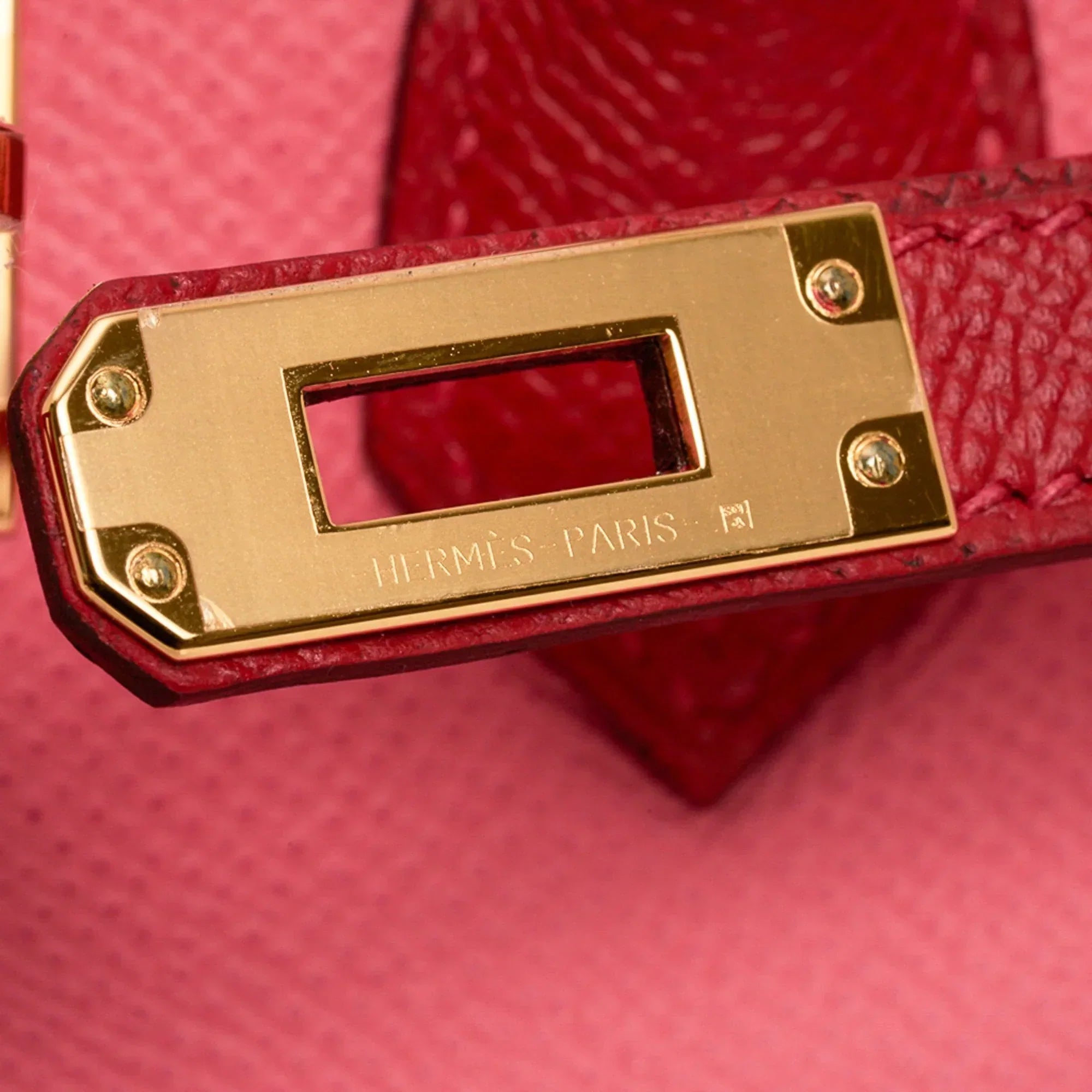 Birkin 25 HSS Bag Rose Azalee Rouge Casaque Epsom Gold Hardware