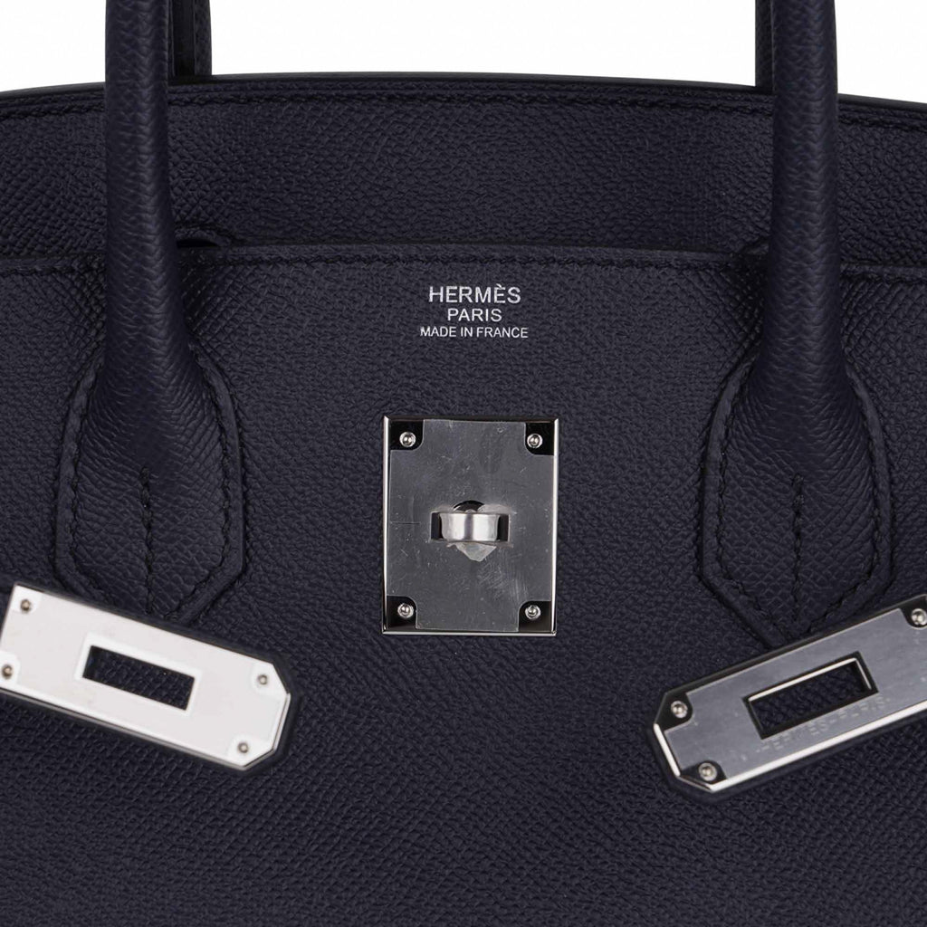 Birkin 30 Bag Indigo Epsom Palladium Hardware New w/ Box