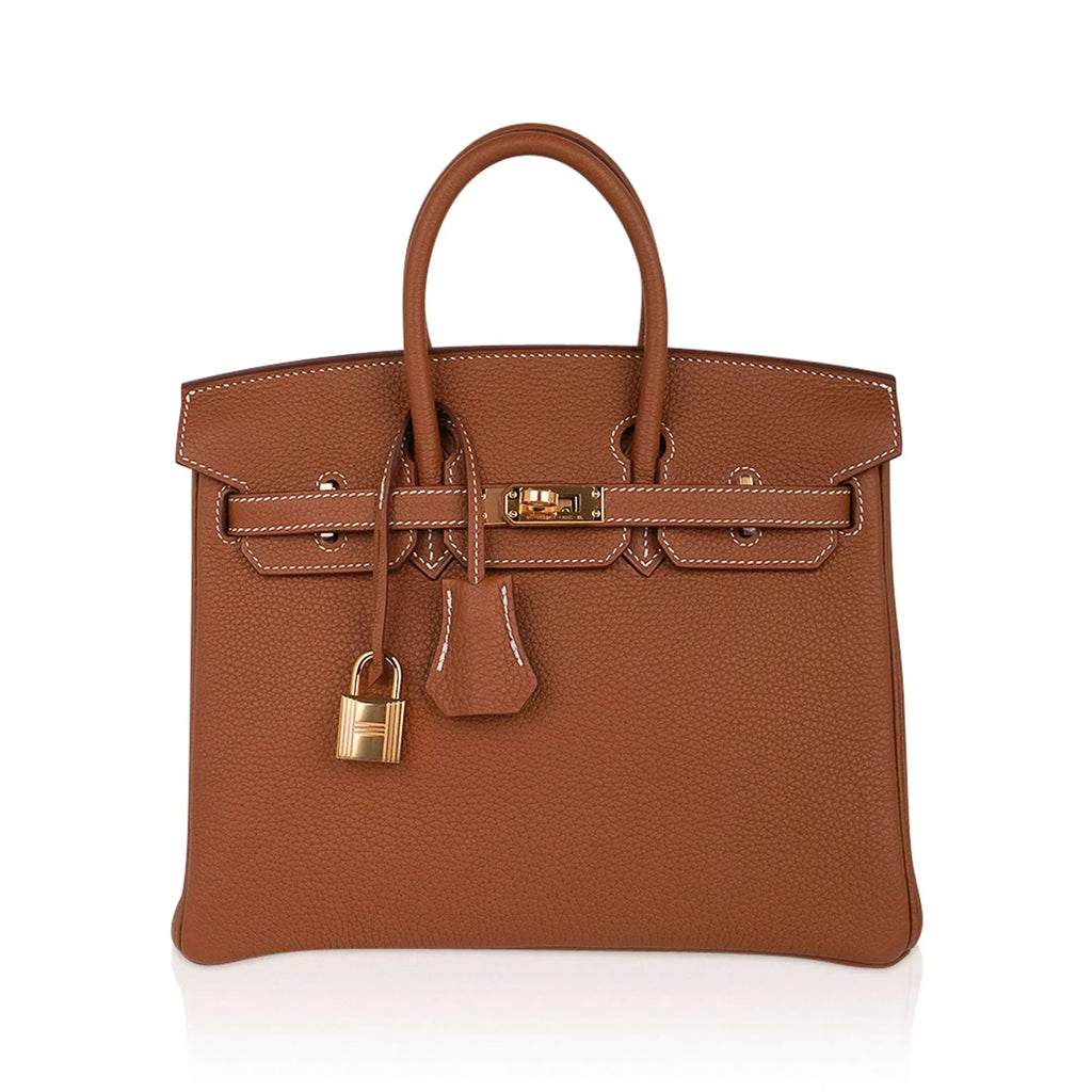 Birkin 25 Bag Gold Togo Leather with Gold Hardware