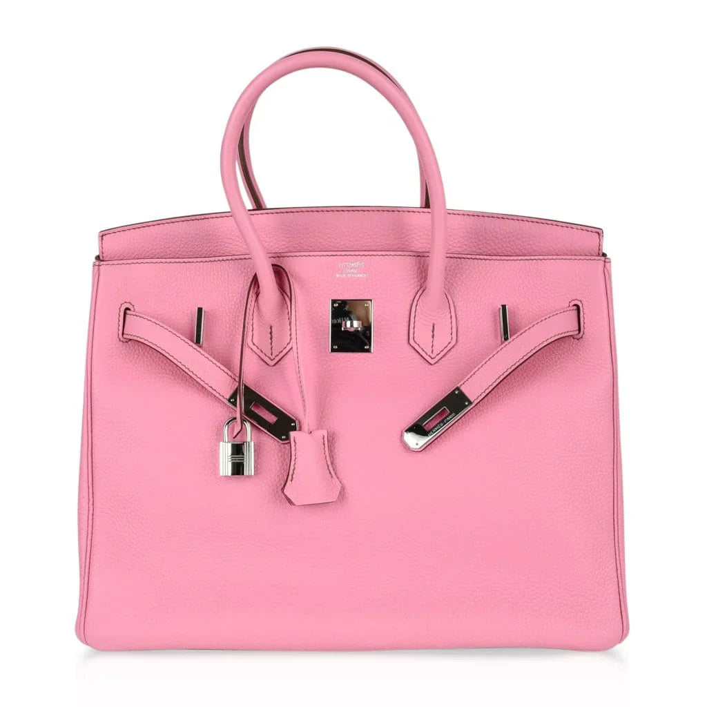 Birkin 35 Bag rare 5P Pink Togo Palladium Hardware