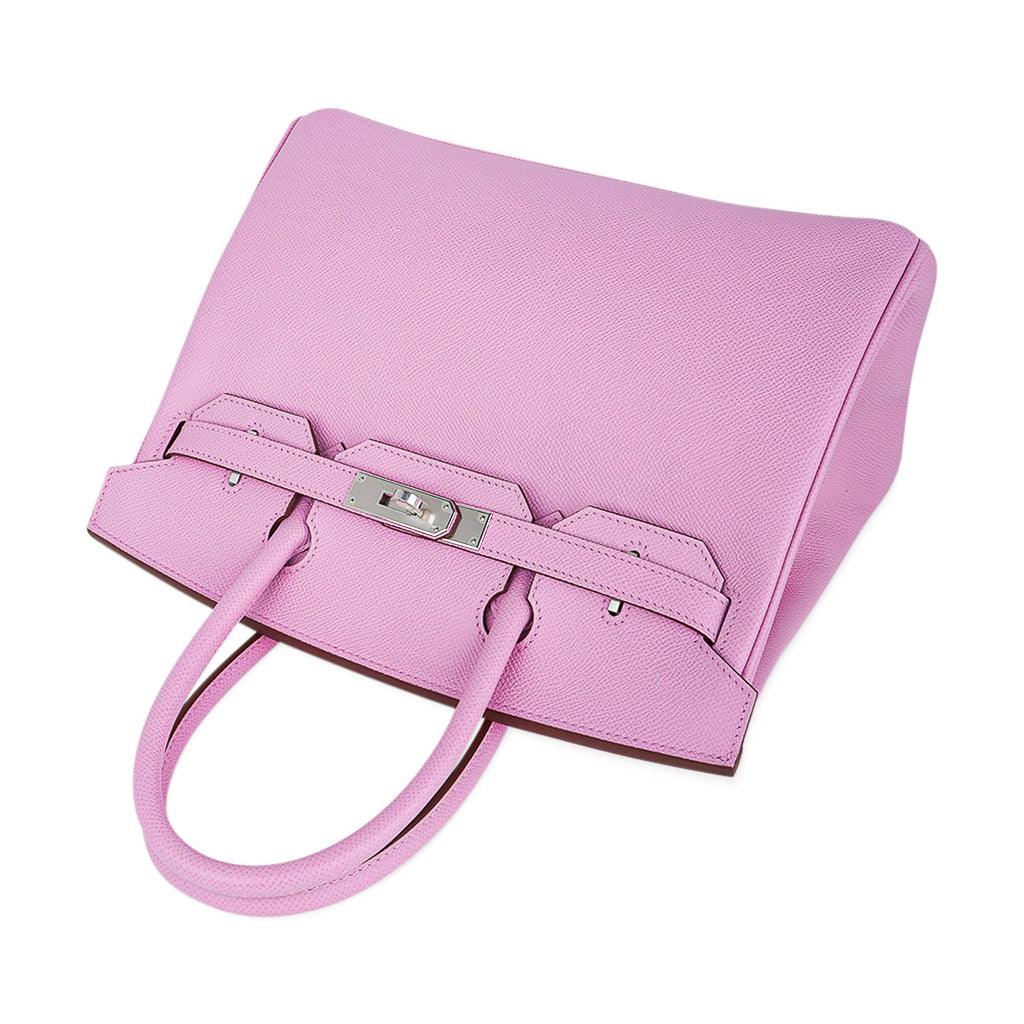 Birkin 30 Bag Mauve Sylvestre Epsom Leather with Palladium Hardware
