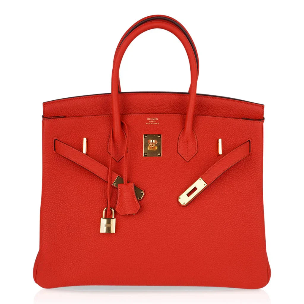 Birkin 35 Bag Capucine Togo Leather with Gold Hardware