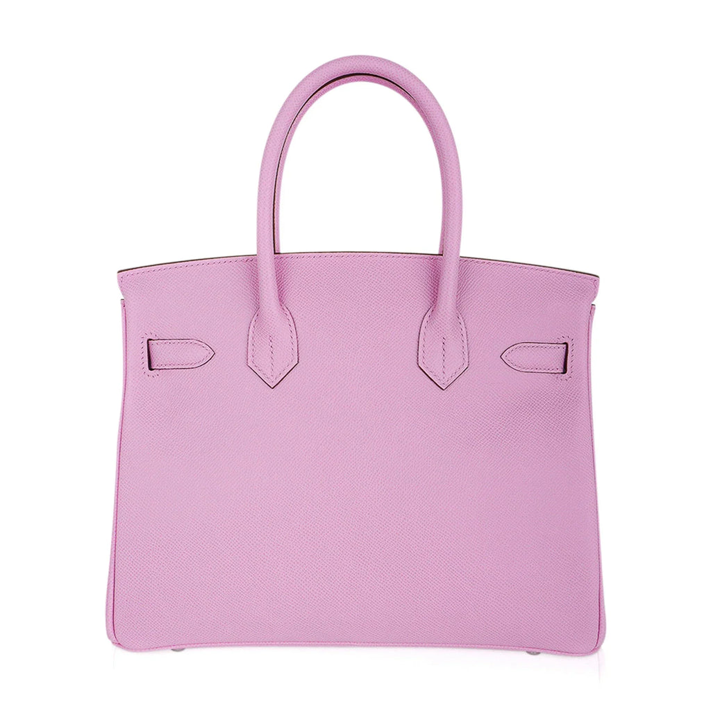 Birkin 30 Bag Mauve Sylvestre Epsom Leather with Palladium Hardware