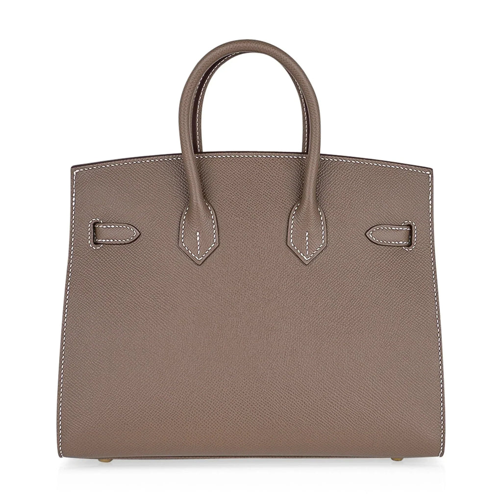 Birkin Sellier 25 Etoupe Gold Hardware Epsom Leather New w/Box