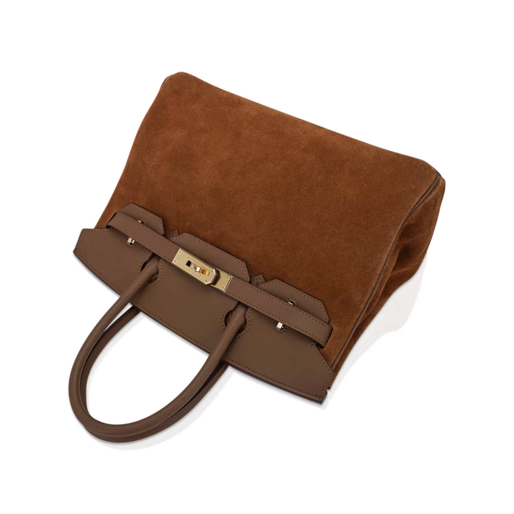 Limited Edition Birkin 30 Grizzly Bag Alezan Permabrass Hardware