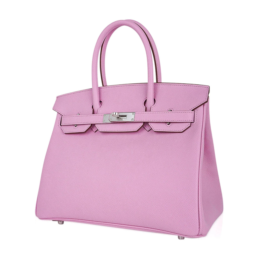 Birkin 30 Bag Mauve Sylvestre Epsom Leather with Palladium Hardware