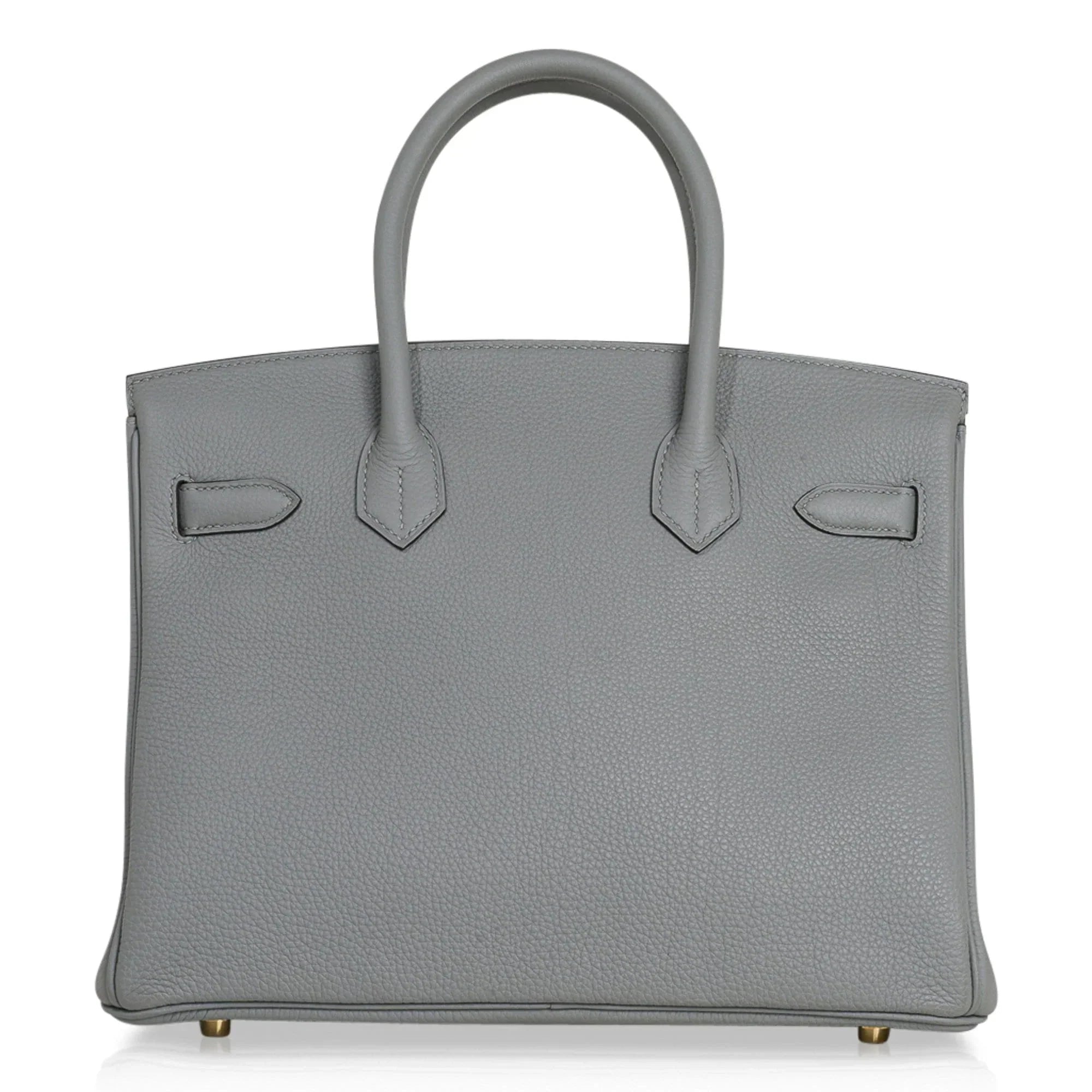 Birkin 30 Bag Gris Mouette Gold Hardware Togo Leather