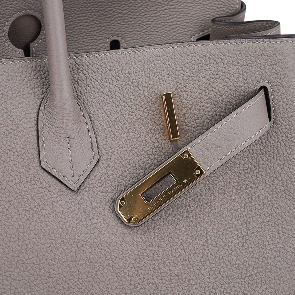 Birkin 40 Gris Asphalte Bag Gold Hardware Togo Leather