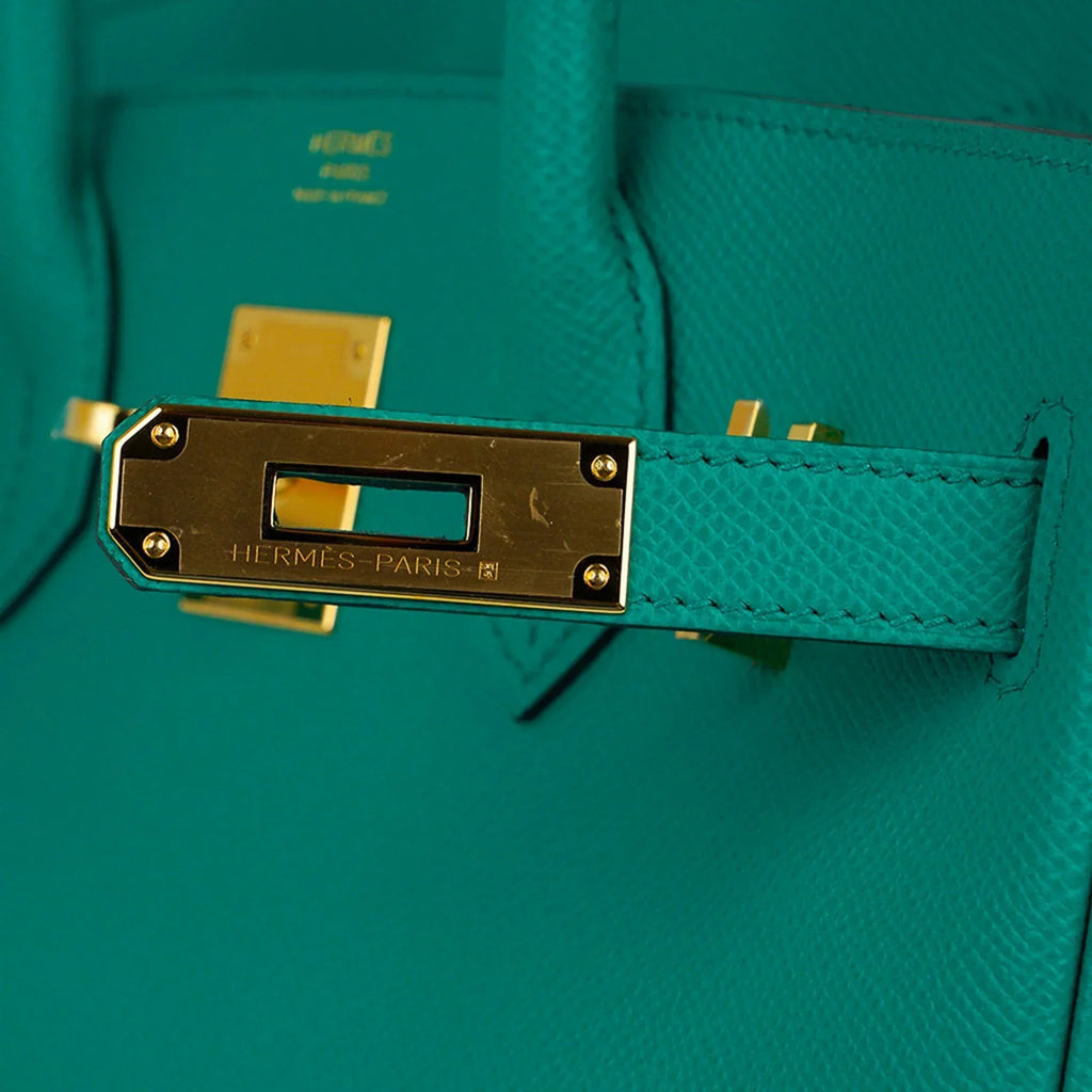 Birkin 30 Bag Vert Jade Epsom Leather with Gold Hardware