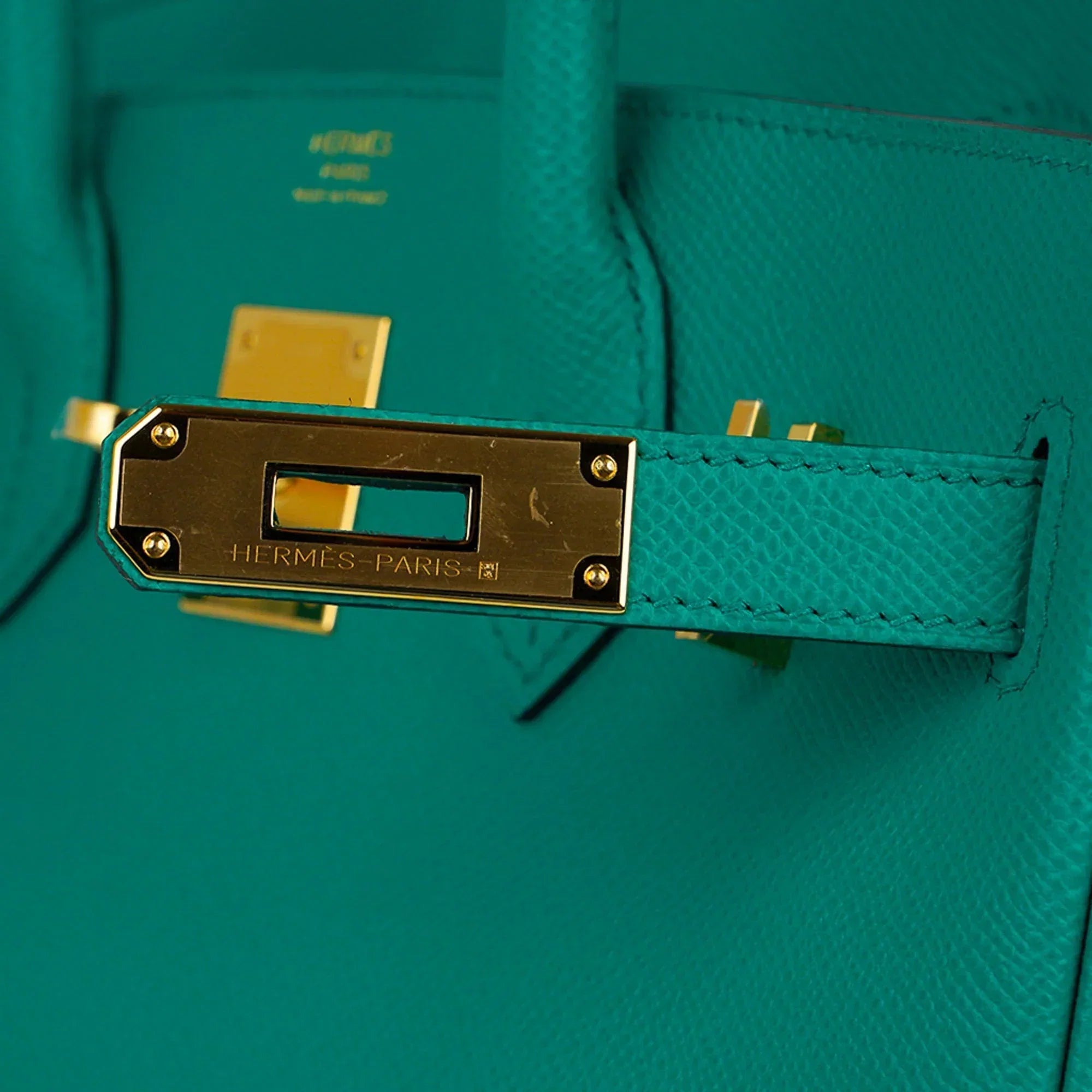 Birkin 30 Bag Vert Jade Epsom Leather with Gold Hardware