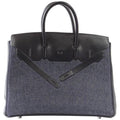 Birkin 35 Bag Rare Limited Edition Denim Shadow