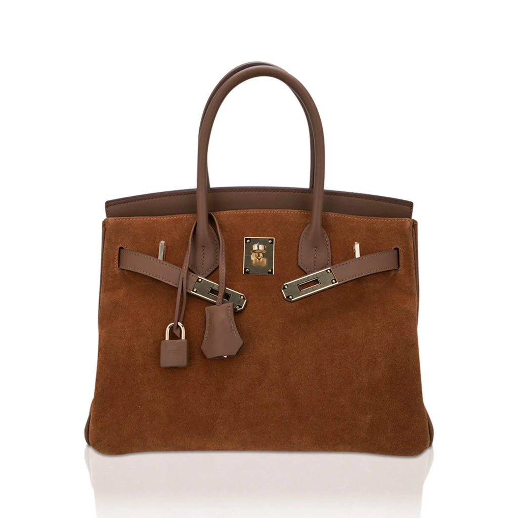 Limited Edition Birkin 30 Grizzly Bag Alezan Permabrass Hardware