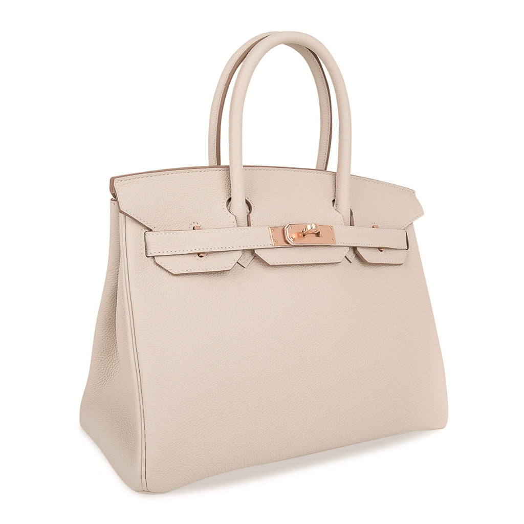 Birkin 30 Bag Craie Togo Leather with Rose Gold Hardware
