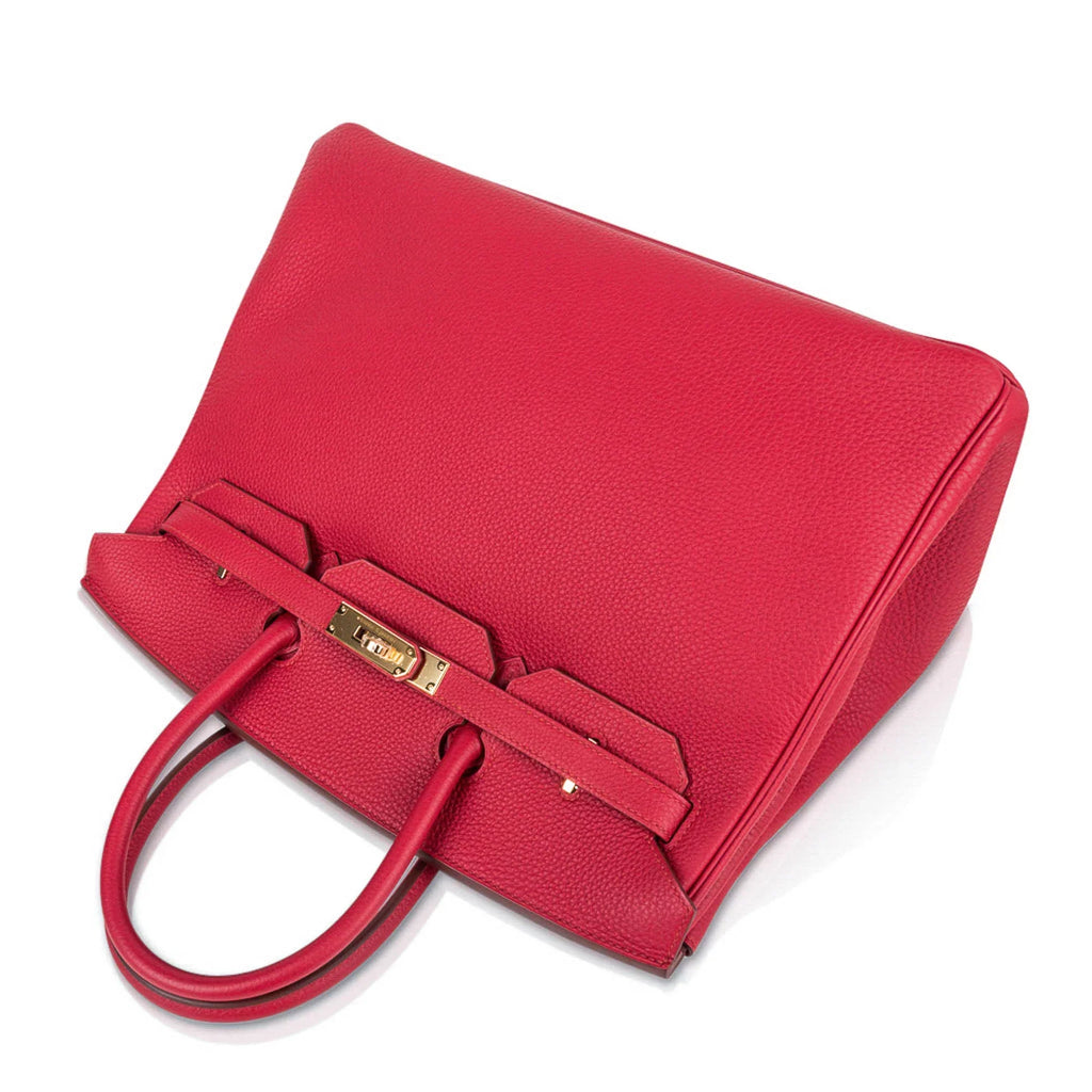 Birkin 35 Bag Vermillion Togo Leather with Gold Hardware