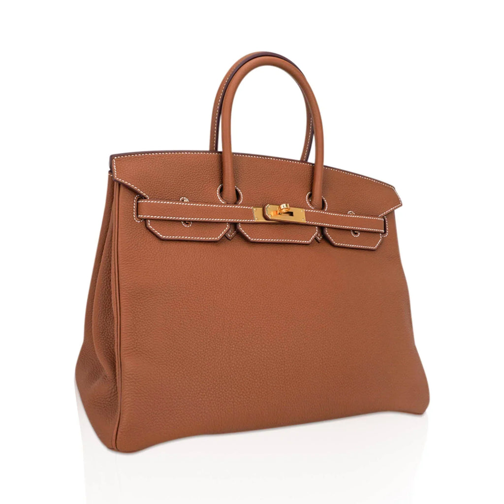 Birkin 35 Bag Gold Togo Leather with Gold Hardware