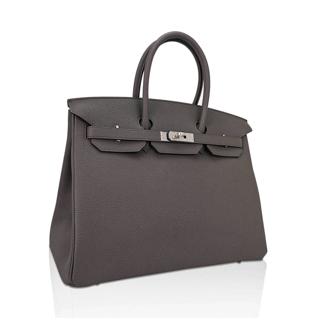 Birkin 35 Bag Etain Togo Leather with Palladium Hardware