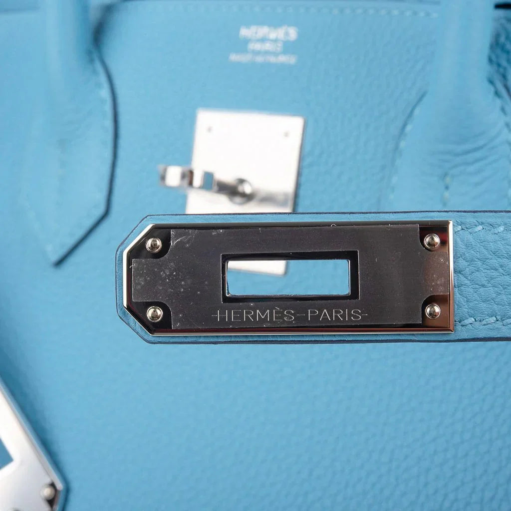 Birkin 30 Bag Blue du Nord Togo Leather Palladium Hardware