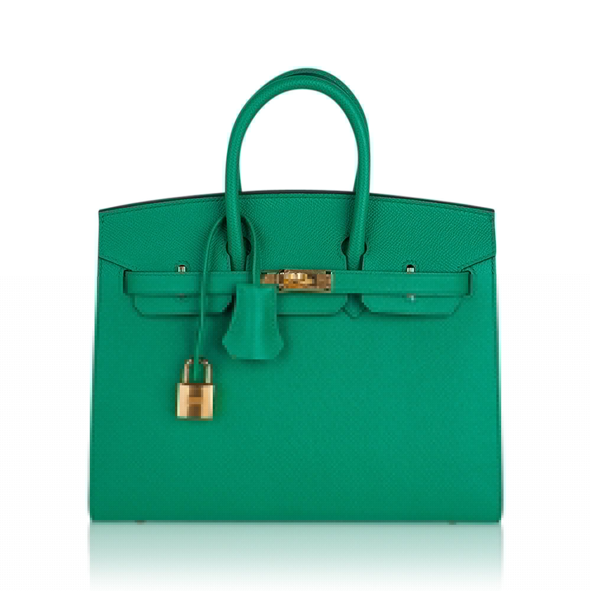 Birkin Sellier 25 Bag Vert Jade Epsom Leather with Gold Hardware