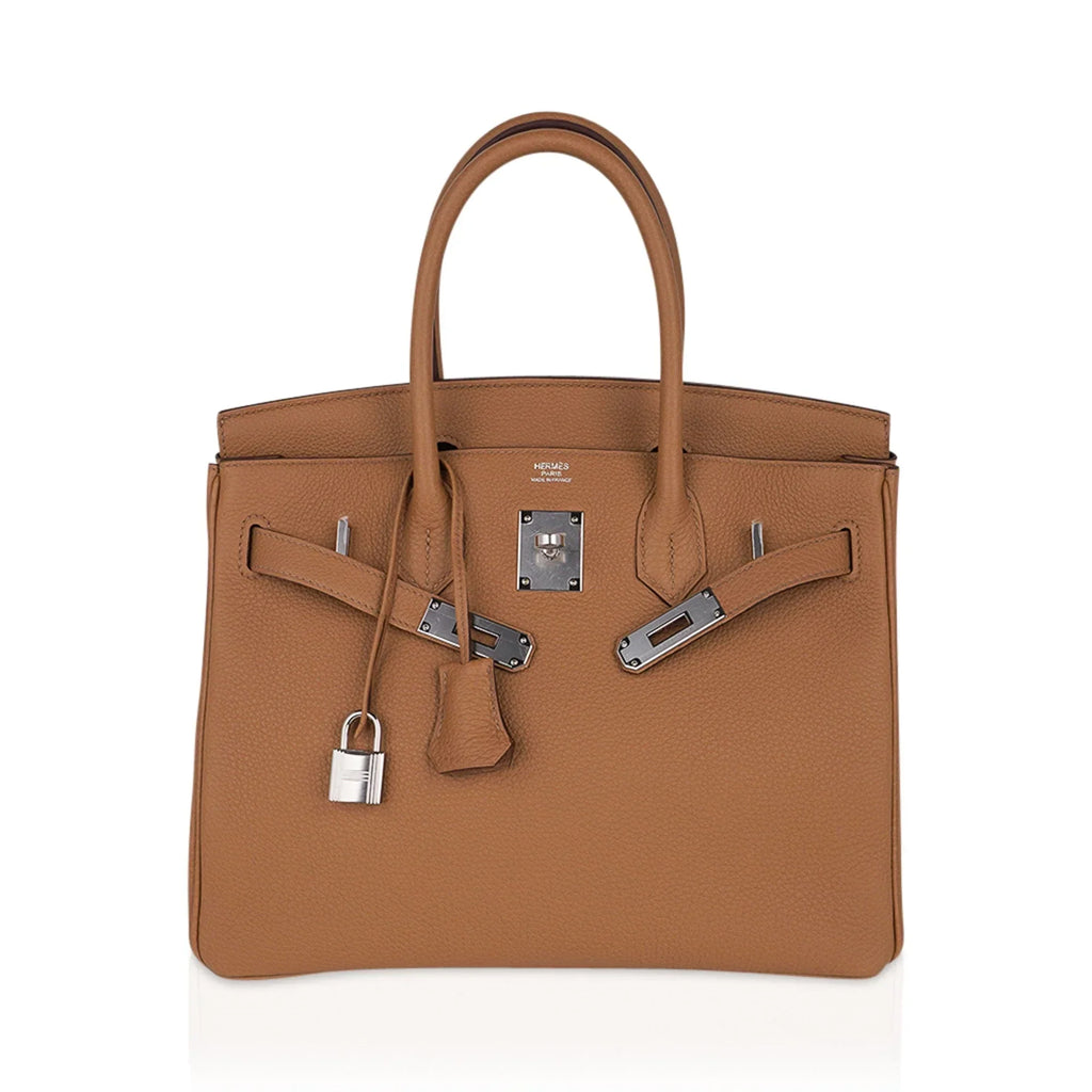Birkin 30 Bag Biscuit Togo Leather with Palladium Hardware